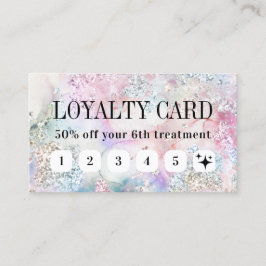 Visita Cartão falso iridescente de fidelidade a cores aqu