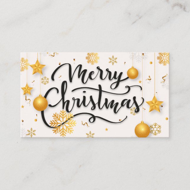 Visita Cartão Feliz de Natal (Frente)