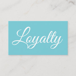 Visita Cartão moderno da lealdade de turquesa elegante