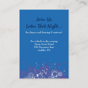 Visita Cartão musical do partido de Mitzvah do bastão d