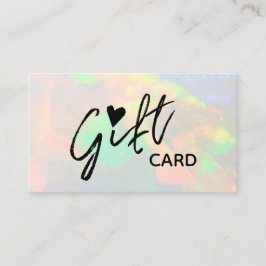 Visita cartão opal de presente