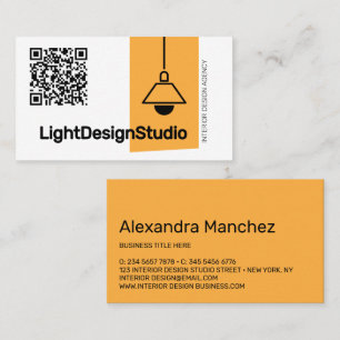 Visita Cartão QR Code Arquiteto de Interiores Móveis Chan