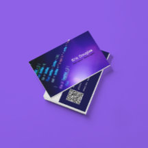 Cartão QR Code Profissional de Tecnologia de Softw