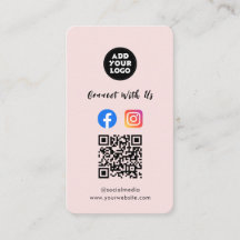 Cartão QR de Mídia Social Moderna | Instagram Face