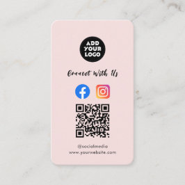 Visita Cartão QR de Mídia Social Moderna | Instagram Face