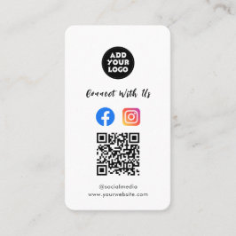 Visita Cartão QR de Mídia Social Moderna | Instagram Face