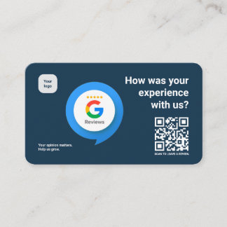 Visita Cartão QR de Revisão Moderna do Google | Como Foi 