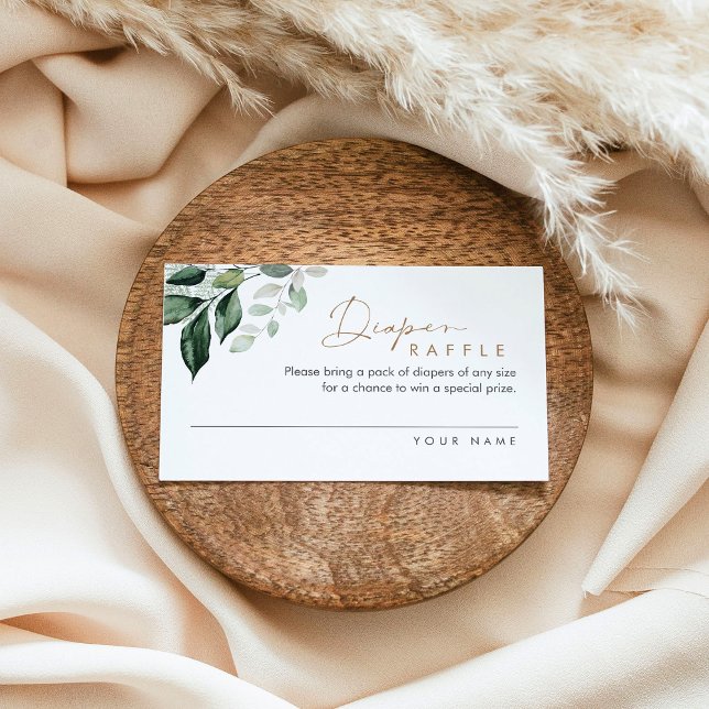 Visita Cartão Raffle de Fralda Verde MAREE (conjunto de 1 (Criador carregado)