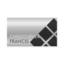 Cartão reflexivo de prata do inclinação com