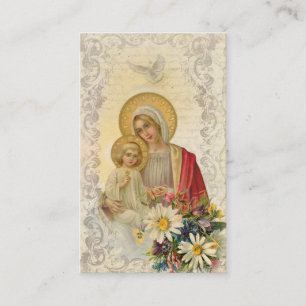 Visita Cartão santamente da oração de Mary Jesus Memor