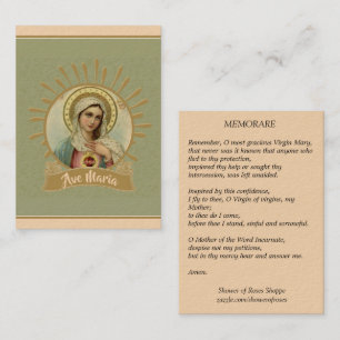 Visita Cartão santamente imaculado de Mary Memorare