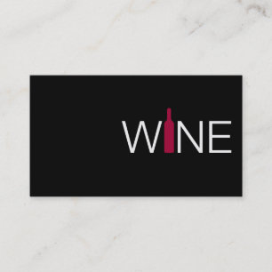 Visita Cartão Simples para Empresas de Vinho Vermelho