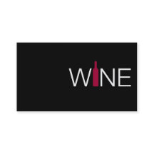 Cartão Simples para Empresas de Vinho Vermelho