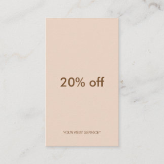 Visita Cartão vertical do disconto de PastelPeach do erro