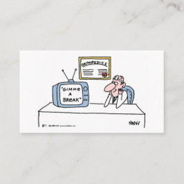 Visita Cartoon de Cartoon ou Cartão de Compromisso de Ort