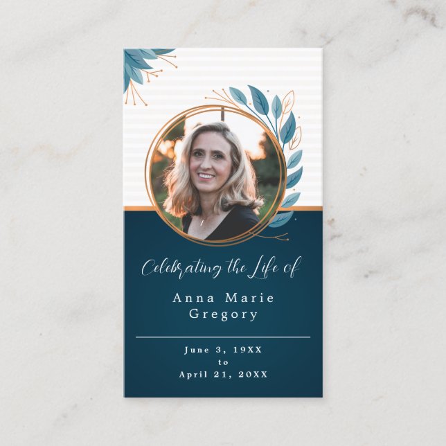 Visita Celebração do Cartão de Oração de Foto de Bronze L (Frente)