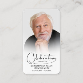 Visita Celebração do Cartão de Oração de Foto Vida