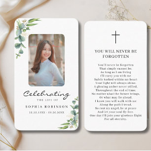 Visita Celebração do Cartão de Oração Memorial de Fotos d