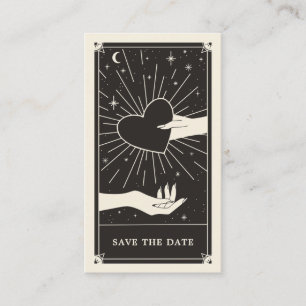 Visita Celestial Tarot Wedding Salvar Cartão de Data