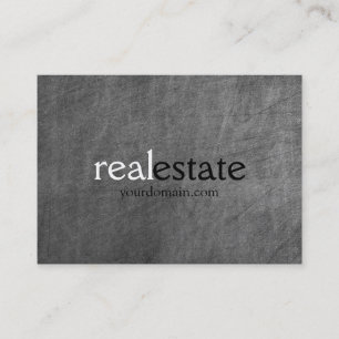 Visita Chalkboard Chubby Real Estate Agent Cartão de visi