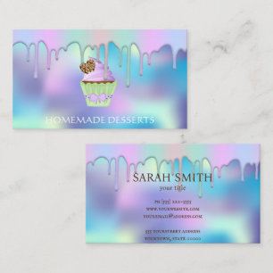 Visita Chef de cozinha de logotipo de cupcake, Cartão de 