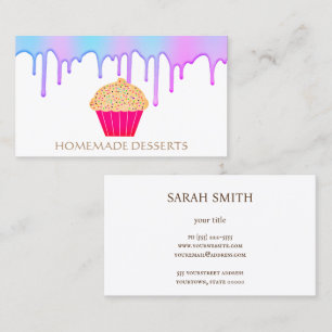 Visita Chef de cozinha de logotipo de cupcake, Cartão de 