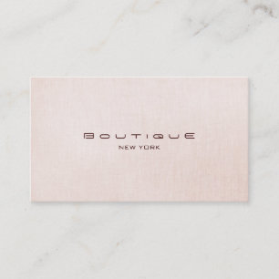 Visita Chic Boutique Faux Rosa claro Linen Cartão de visi