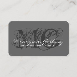 Visita Cinza chique do modelo de cartão de negócios do