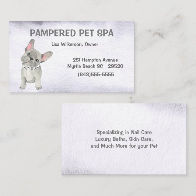 Visita Cinza de Gráfico de Folhas de Textura de Cartão de (Frente/Verso)