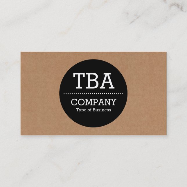 Visita Círculo preto v2 - caixa de cartão (Frente)