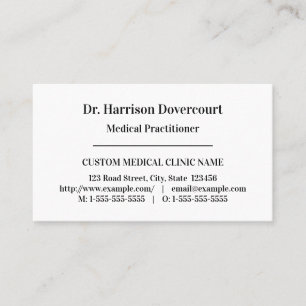 Visita Classic, Health Care Professional Cartão de visit