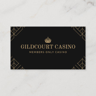 Visita Classy Diamond Pattern Royal Casino Cartão de visi