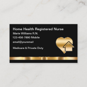 Visita Classy Home Health Registered Nurse Cartão de visi