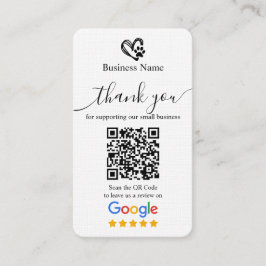 Visita Código QR do Cartão de Solicitação de Revisão Goog