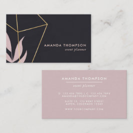 Visita Colagem de pinceladas geométricas modernas cartão 