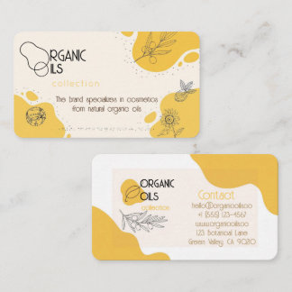 Visita Coleção de Óleos Orgânicos Minimalistas - Cartão d