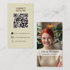 Visita Conectar-se comigo - Cartão de Código QR Personali