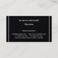 Conservador, profissional de saúde Cartão de visit