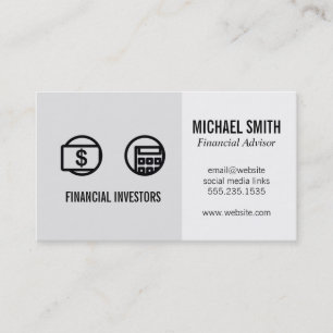 Visita Consultor Financeiro Investimentos Cartão de vi