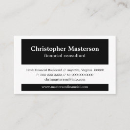 Visita Cor moderna bloqueia Cartão de visita, preto e bra