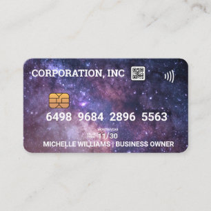 Visita Crédito   Cartão de débito   Galaxy   Código QR
