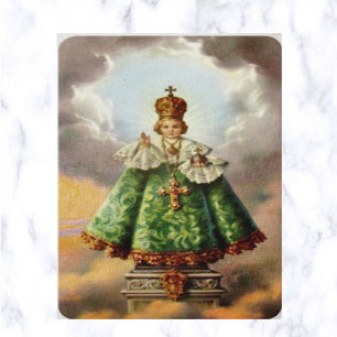 Visita Criança Jesus de Praga Novena Cartão de Oração