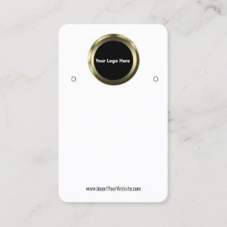 Visita Crie Seu Cartão de Exibição de Brincos com Logo Pe