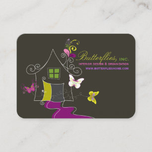 Visita Da casa floral da casa das borboletas cartão de