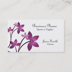 Visita Dazzling Elegance Floral Cartão de visita, Wisteri