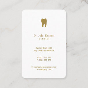 Visita Dentista Clássico Cartão de Ouro dentário