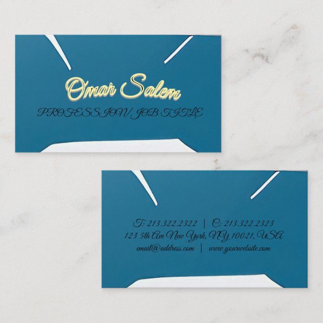 Visita "Design a luxuoso e atraente cartão de visita" (Frente/Verso)