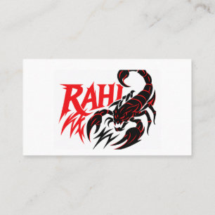 Visita Design do poderoso logotipo Scorpion no Cartão de