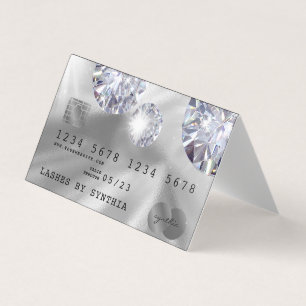 Visita Diamond Silver do estilo do cartão de crédito