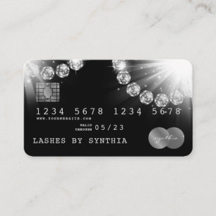 Visita Diamond Silver do estilo do cartão de crédito
